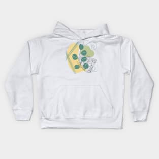 Botanical Nature Abstract Art Kids Hoodie